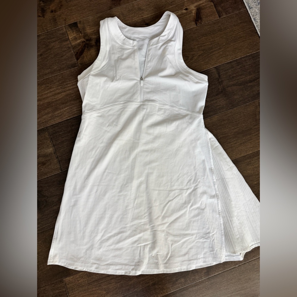 Lululemon Grid-Texture Sleeveless Tennis Dress Sz 8